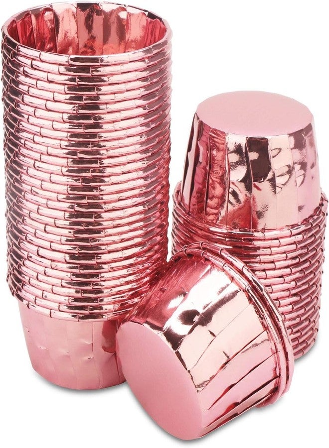 Jubilant 50 Pcs Cupcake Liners, Disposable Ramekin Muffin Baking Cups, Aluminum Cupcake Cups, Little Foil Baking Cups - Image 1